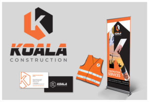 Koala Construction branding, designed by Niche Creative Solutions