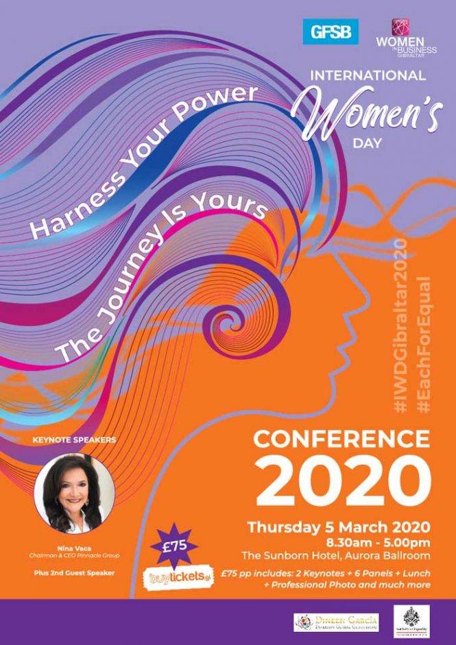 <h2>International Women's Day Conference 2020</h2>

Poster designed for GFSB and WIB International Women's Day Conference 2020 held in March.</br></br>

#internationalwomensday #harnessyourpower #graphicdesign
