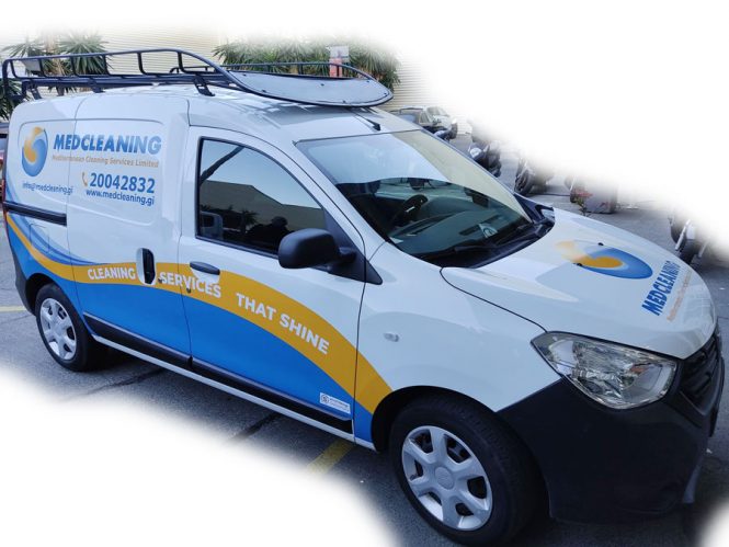 <h2>Med Cleaning Services Van Livery</h2>
Design and production of van livery for Mediterranean Cleaning Services.
